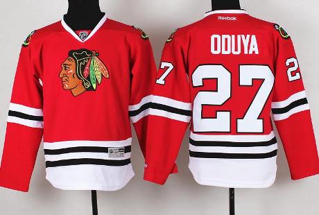 Kids Chicago Blackhawks 27 Johnny Oduya Red NHL Hockey Jersey For Sale