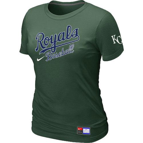 Cheap Women Nike Kansas City Royals D.Green Short Sleeve Practice MLB T-Shirt