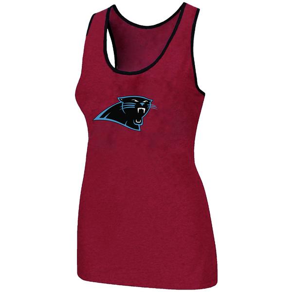 Cheap Women Nike NFL Carolina Panthers Ladies Big Logo Tri-Blend Racerback stretch Tank Top Red