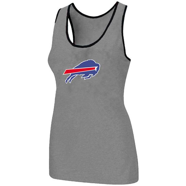 Cheap Women Nike NFL Buffalo Bills Ladies Big Logo Tri-Blend Racerback stretch Tank Top L.grey