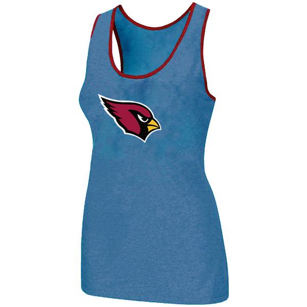 Cheap Women Nike NFL Arizona Cardinals Ladies Big Logo Tri-Blend Racerback stretch Tank Top L.Blue