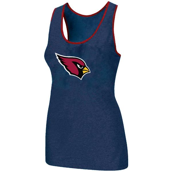 Cheap Women Nike NFL Arizona Cardinals Ladies Big Logo Tri-Blend Racerback stretch Tank Top Blue