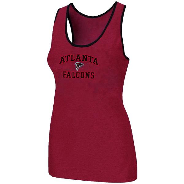 Cheap Women Nike NFL Atlanta Falcons Heart & Soul Tri-Blend Racerback stretch Tank Top Red