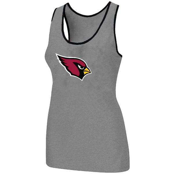 Cheap Women Nike NFL Arizona Cardinals Ladies Big Logo Tri-Blend Racerback stretch Tank Top L.grey