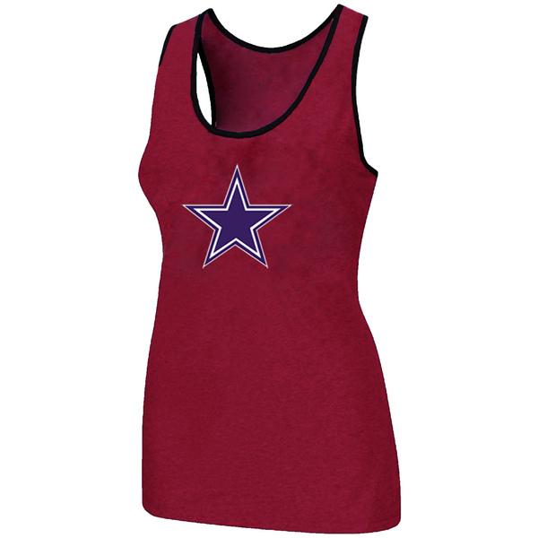 Cheap Women Nike NFL Dallas cowboys Ladies Big Logo Tri-Blend Racerback stretch Tank Top Red