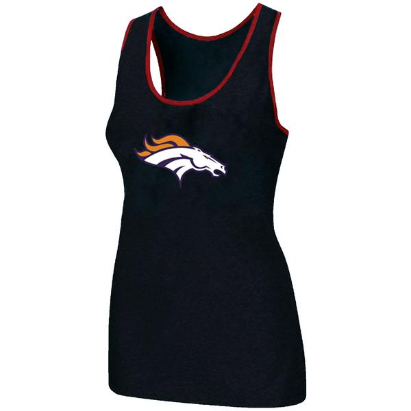 Cheap Women Nike NFL Denver Broncos Ladies Big Logo Tri-Blend Racerback stretch Tank Top Black