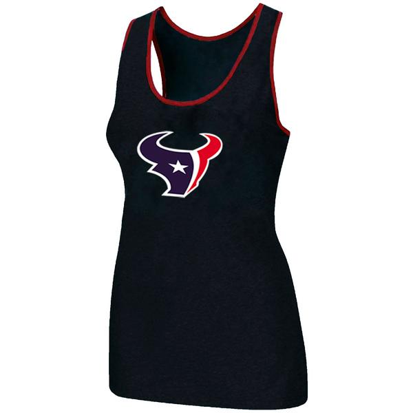 Cheap Women Nike NFL Houston Texans Ladies Big Logo Tri-Blend Racerback stretch Tank Top Black