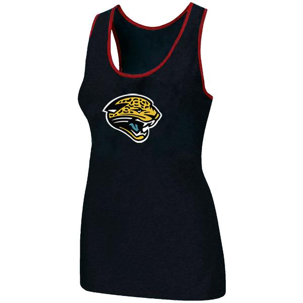 Cheap Women Nike NFL Jacksonville Jaguars Ladies Big Logo Tri-Blend Racerback stretch Tank Top Black