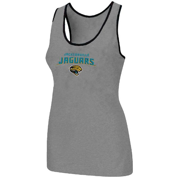 Cheap Women Nike NFL Jacksonville Jaguars Heart & Soul Tri-Blend Racerback stretch Tank Top L.grey