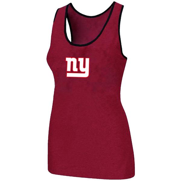 Cheap Women Nike NFL New York Giants Ladies Big Logo Tri-Blend Racerback stretch Tank Top Red
