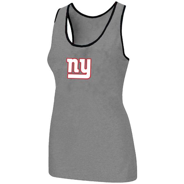 Cheap Women Nike NFL New York Giants Ladies Big Logo Tri-Blend Racerback stretch Tank Top L.grey