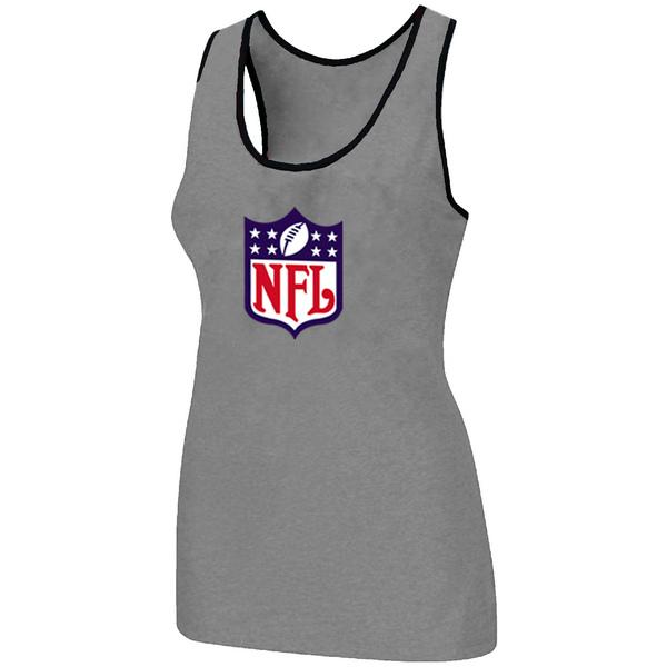 Cheap Women Nike NFL Ladies Big Logo Tri-Blend Racerback stretch Tank Top L.grey