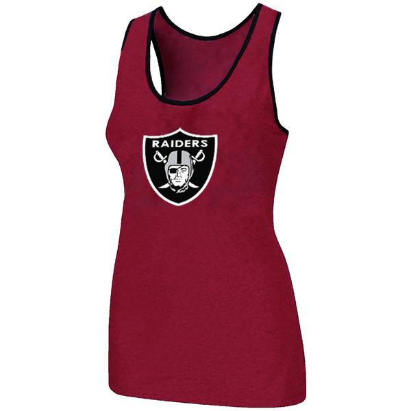 Cheap Women Nike NFL Okaland Raiders Ladies Big Logo Tri-Blend Racerback stretch Tank Top Red