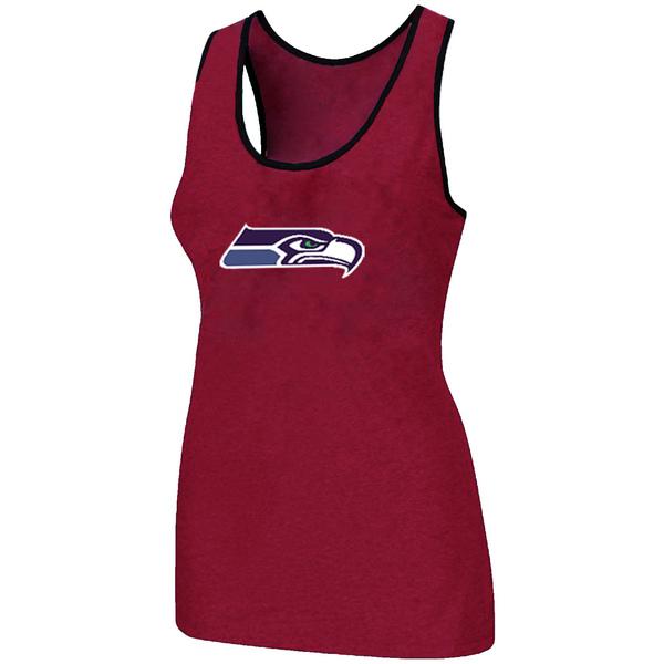 Cheap Women Nike NFL Seattle Seahawks Ladies Big Logo Tri-Blend Racerback stretch Tank Top Red