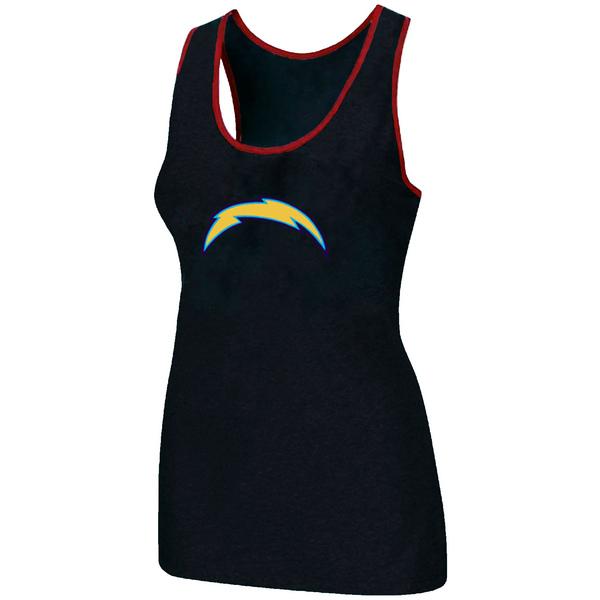 Cheap Women Nike NFL San Diego Charger Ladies Big Logo Tri-Blend Racerback stretch Tank Top Black
