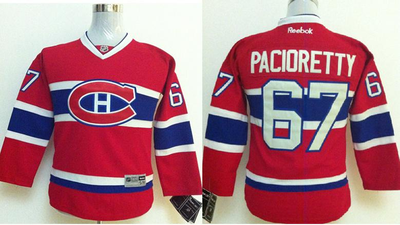 Kids Montreal Canadians 67 Max Pacioretty Red Hockey NHL Jerseys For Sale