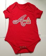 Newborn & Infant Atlanta Braves Red MLB Shirt For Cheap