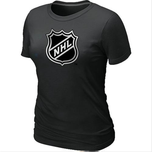 Cheap Women Logo Big & Tall Black NHL T-Shirt