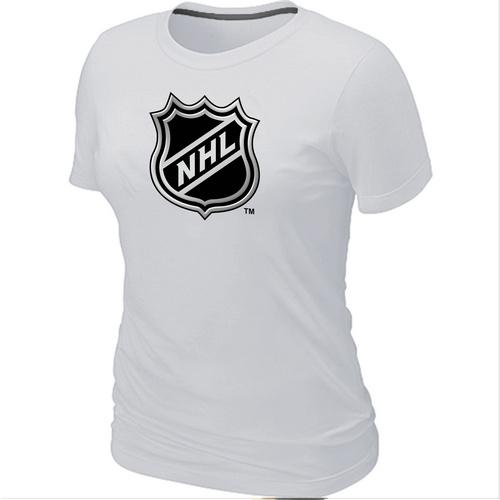 Cheap Women Logo Big & Tall White NHL T-Shirt