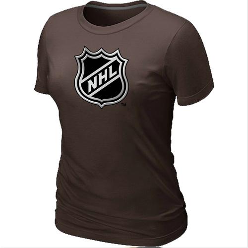 Cheap Women Logo Big & Tall Brown NHL T-Shirt