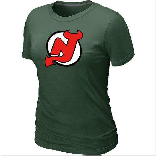 Cheap Women New Jersey Devils Big & Tall Logo D.Green NHL T-Shirt