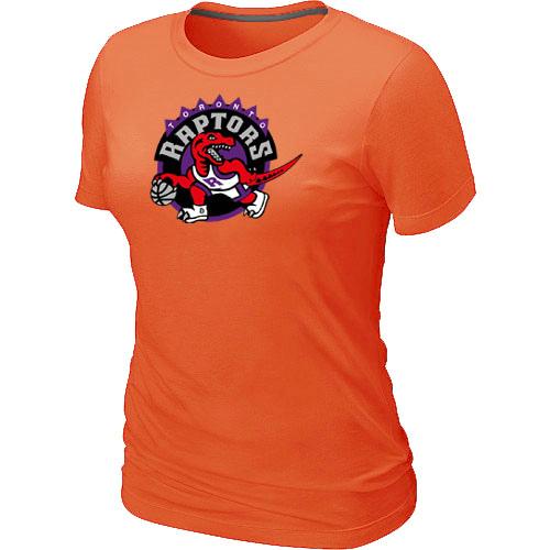 Cheap NBA Toronto Raptors Big & Tall Primary Logo Orange Women's T-Shirt