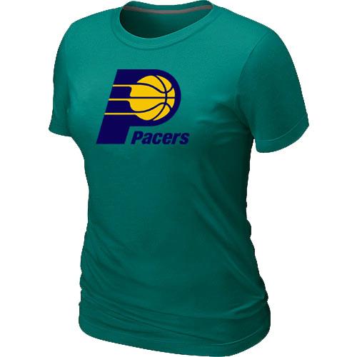 Cheap NBA Indiana Pacers Big & Tall Primary Logo L.Green Women's T-Shirt