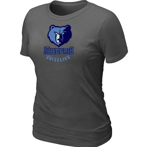 Cheap NBA Memphis Grizzlies Big & Tall Primary Logo D.Grey Women's T-Shirt