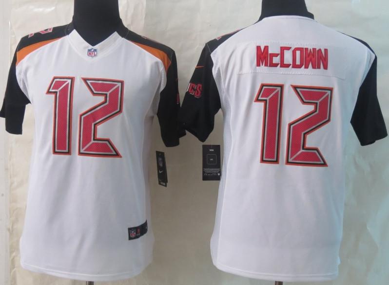 Kids Nike Tampa Bay Buccaneers 12 Josh McCown White Limited NFL Jerseys Cheap