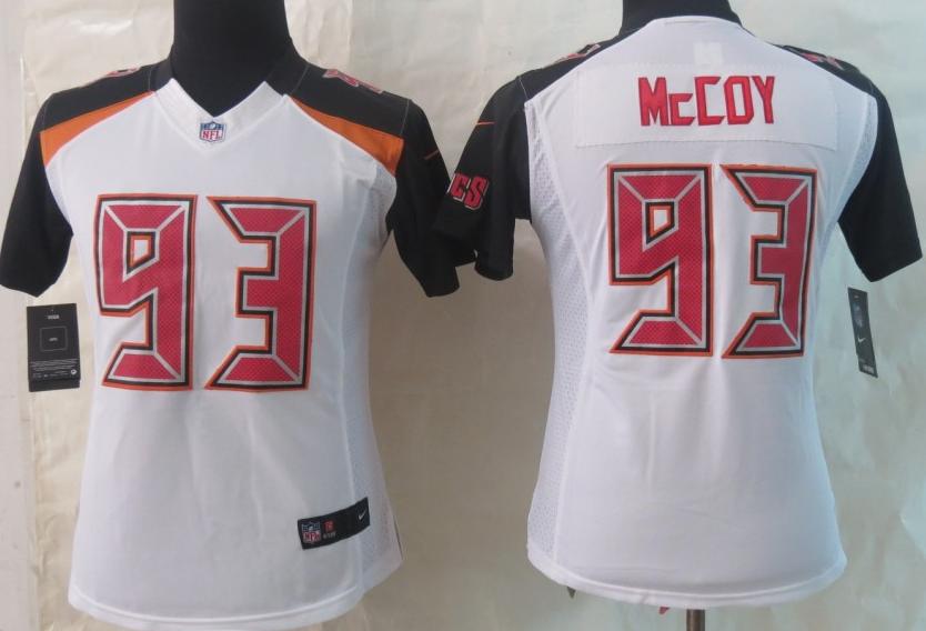 Cheap Women Nike Tampa Bay Buccaneers 93 Gerald McCoy White Limited NFL Jerseys