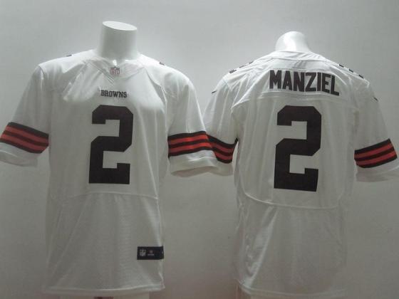 Nike Cleveland Browns #2 Johnny Manziel White Elite NFL Jerseys Cheap
