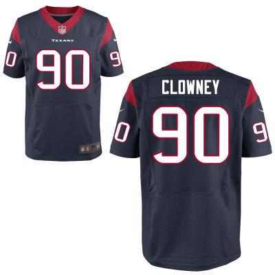 Nike Houston Texans 90 Jadeveon Clowney Blue Elite NFL Jerseys Cheap