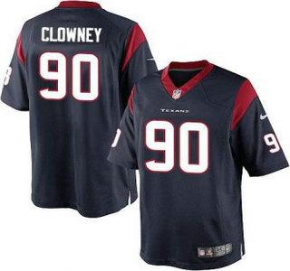 Nike Houston Texans 90 Jadeveon Clowney Blue Game NFL Jerseys Cheap