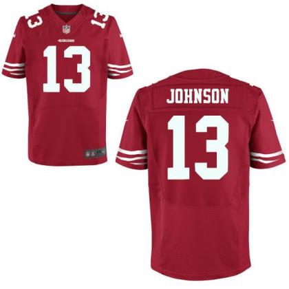 Nike San Francisco 49ers #13 Steve Johnson Red Elite NFL Jerseys Cheap
