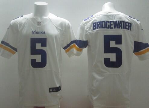 Nike Minnesota Vikings 5 Teddy Bridgewater White Elite NFL Jerseys Cheap
