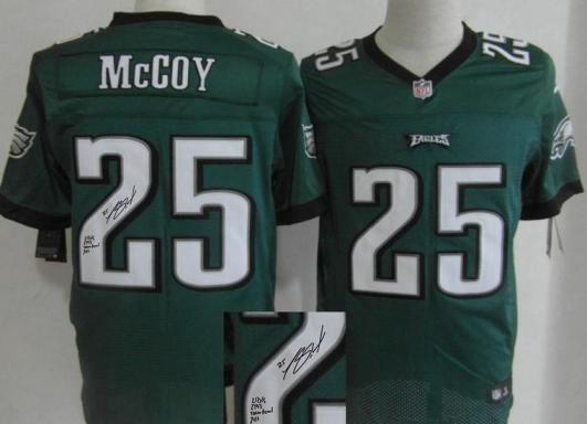 Nike Philadelphia Eagles 25 LeSean McCoy Green Signed Elite NFL Jerseys Cheap