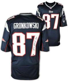 Nike New England Patriots 87 Rob Gronkowski Blue Signed Elite NFL Jerseys Cheap