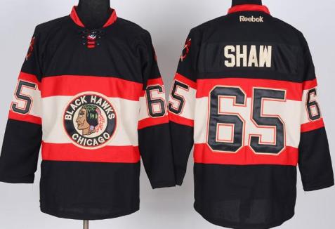Chicago Blackhawks 65 Andrew Shaw Black NHL Jerseys