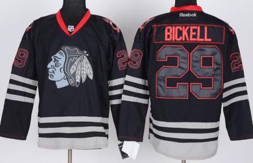 Chicago Blackhawks 29 Bryan Bickell Black ICE Fashion NHL Jerseys Cheap