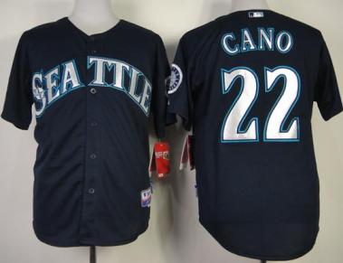 Seattle Mariners 22 Robinson Cano Blue Cool Base MLB Jerseys Cheap