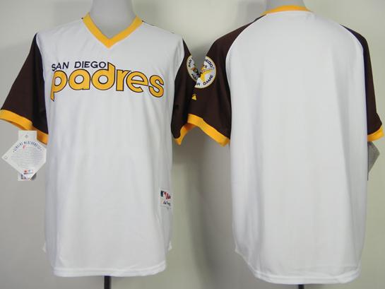 San Diego Padres Blank 1978 Turn Back The Clock White MLB Jersey
