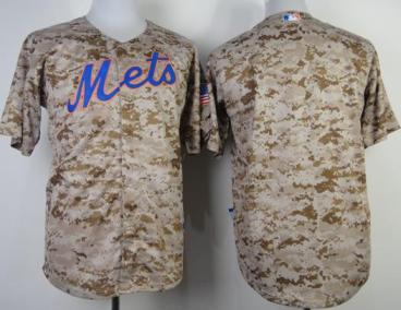 New York Mets Blank Camo MLB Jerseys Cheap