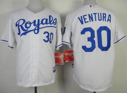 Kansas City Royals 30 Yordano Ventura White Cool Base MLB Jerseys Cheap