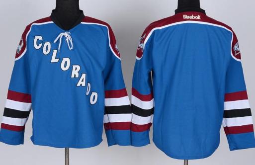 Colorado Avalanche Blank Blue NHL Jerseys Cheap