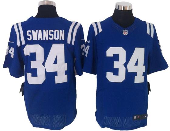 Nike Indianapolis Colts 34 Daxton Swanson Blue Elite NFL Jerseys Cheap