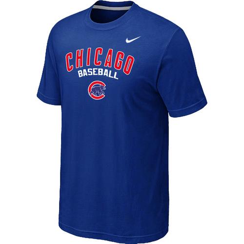Nike MLB Chicago Cubs 2014 Home Practice T-Shirt - Blue Cheap