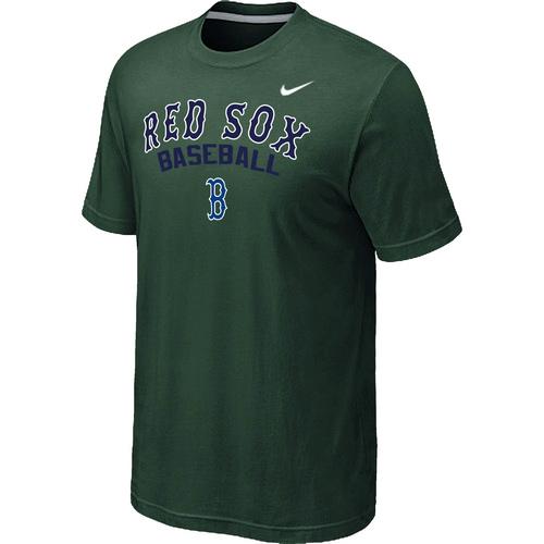 Nike MLB Boston Red Sox 2014 Home Practice T-Shirt - Dark Green Cheap