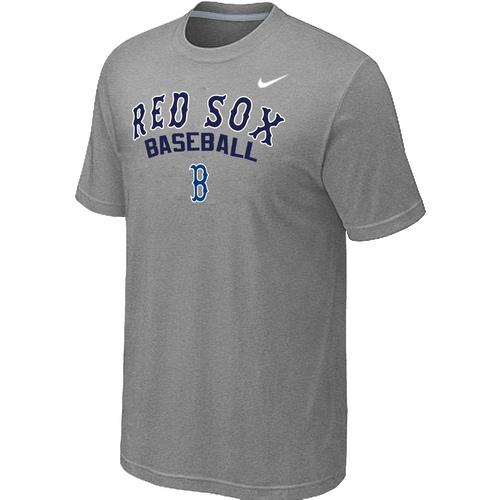 Nike MLB Boston Red Sox 2014 Home Practice T-Shirt - Light Grey Cheap