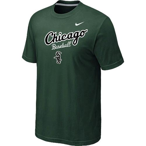 Nike MLB Chicago White Sox 2014 Home Practice T-Shirt - Dark Green Cheap