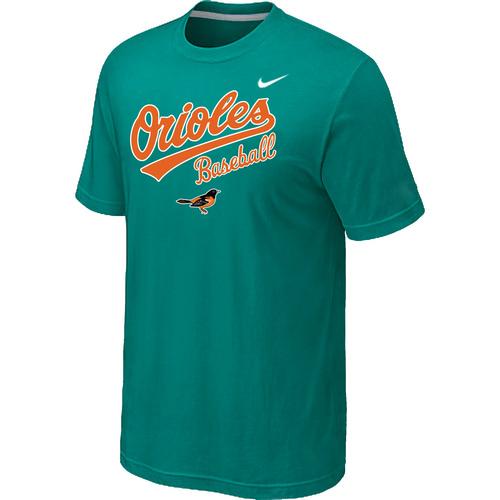 Nike MLB Baltimore orioles 2014 Home Practice T-Shirt - Green Cheap
